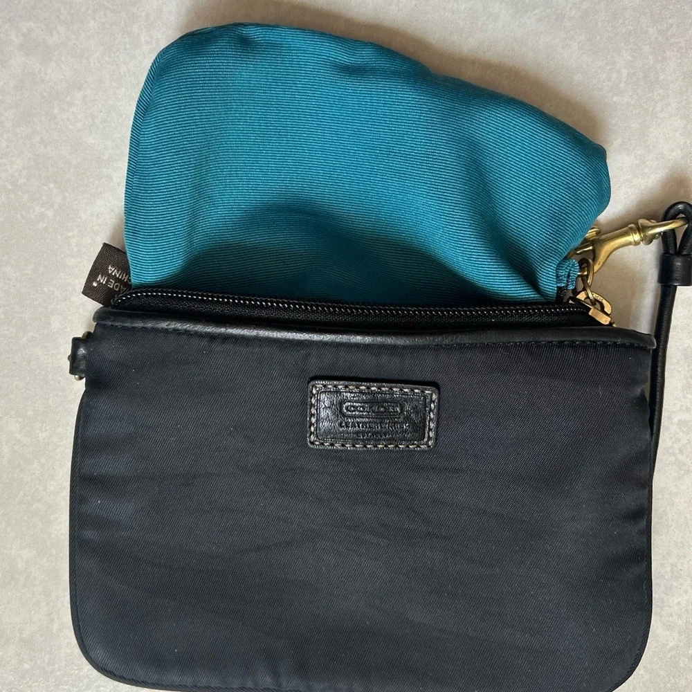 Coach Small Nylon Wristlet - Picture 10 of 13